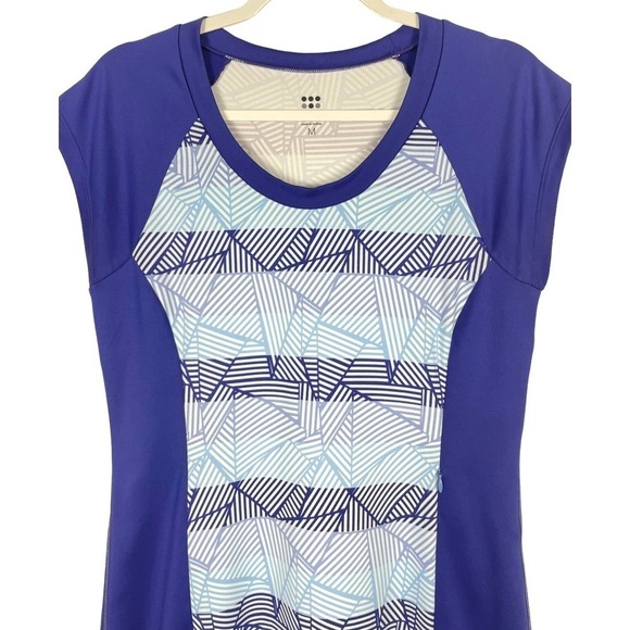 Title Nine Gidget 2.0 Blue Geometric Dress Medium Outdoors Athletic - Picture 2 of 8